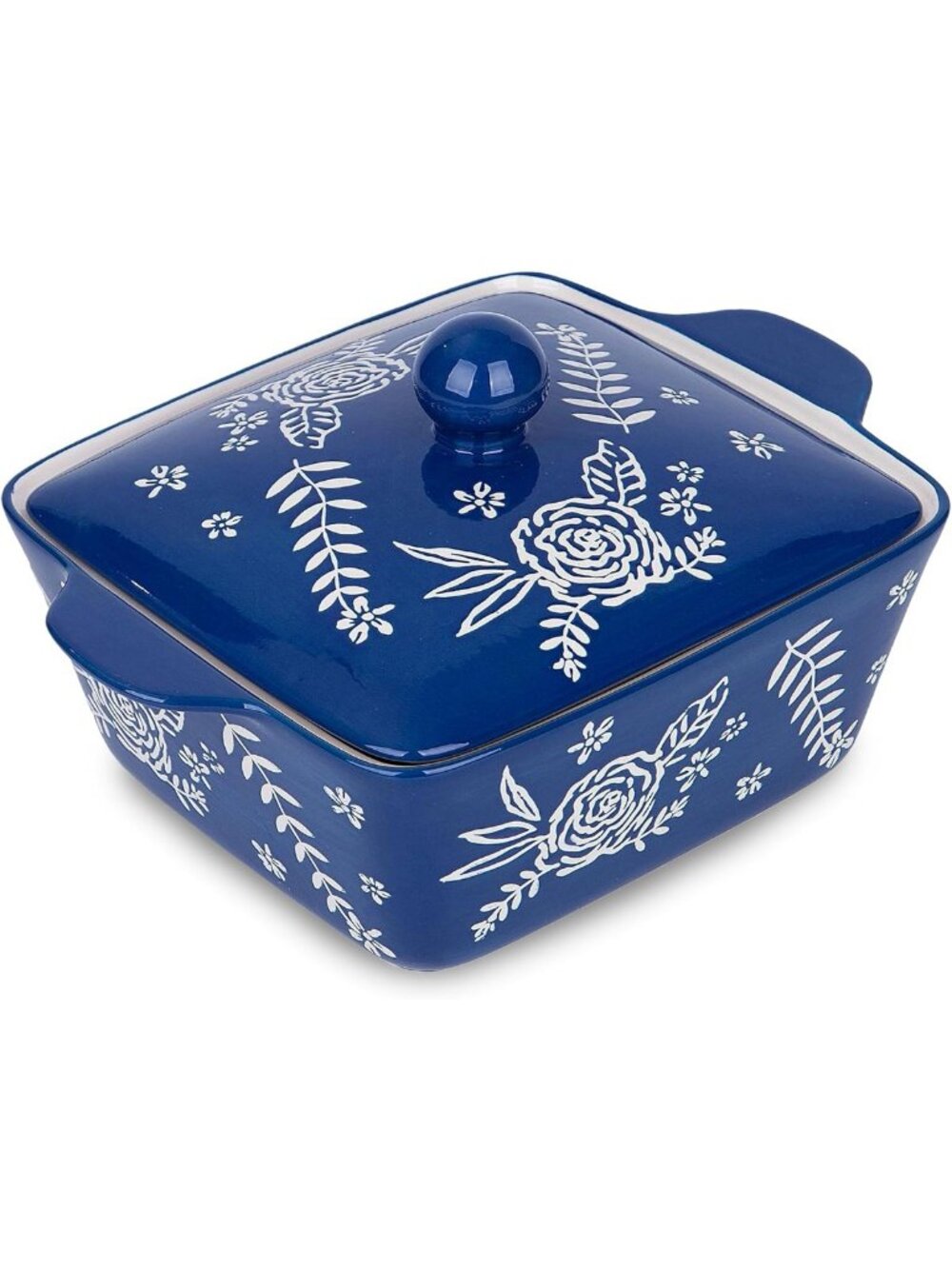 Oven Safe Ceramic Casserole Dish with Lid - Versatile Baking & Serving Dish